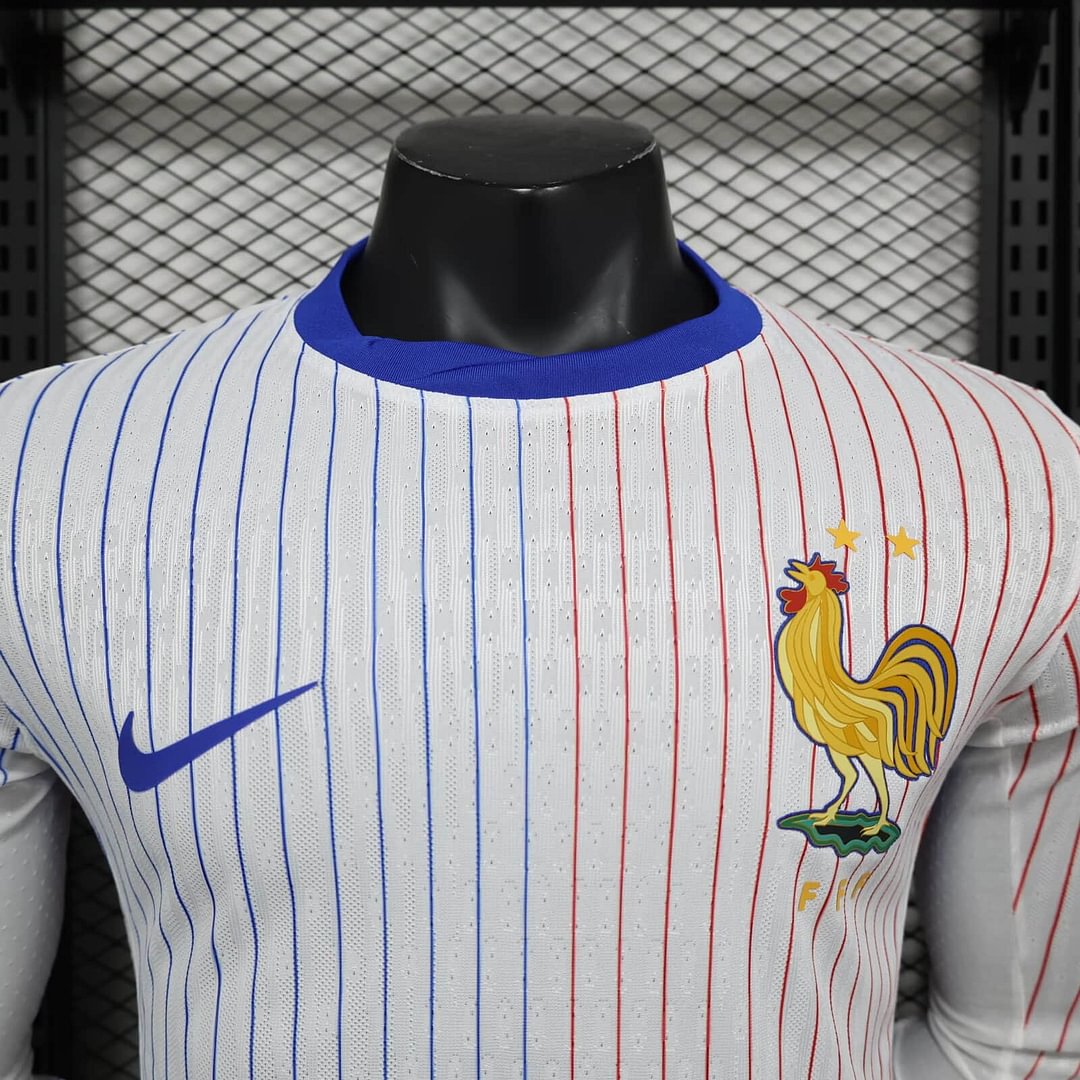 2024 France Long Sleeve Away Football Shirt For Player Version