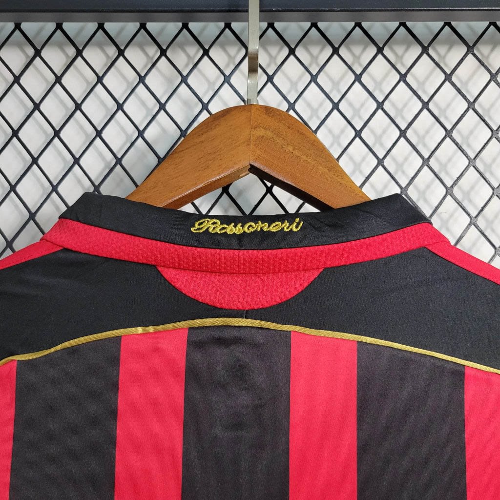 2006/2007 AC Milan Retro Long Sleeve Home Football Shirt