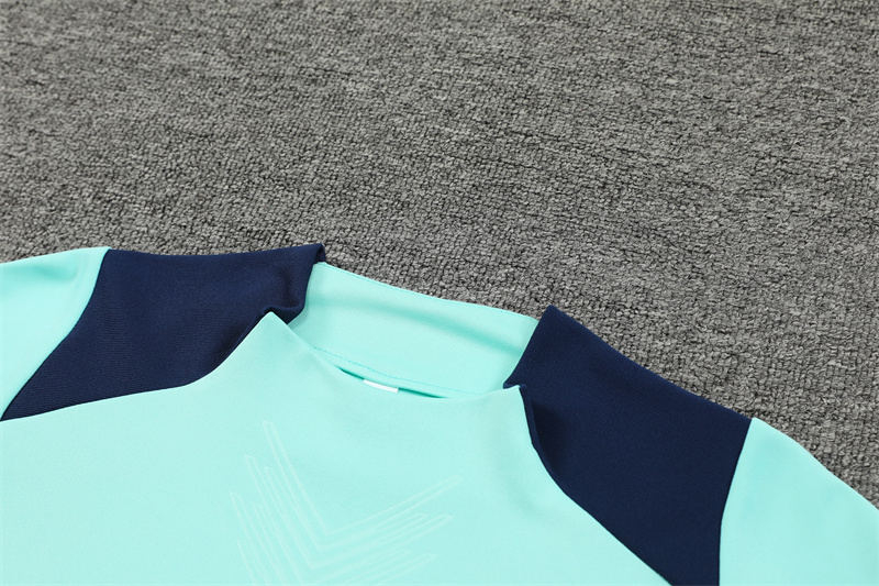 2024/2025 Arsenal Light Blue Half-Pull Training Suit Player Edition
