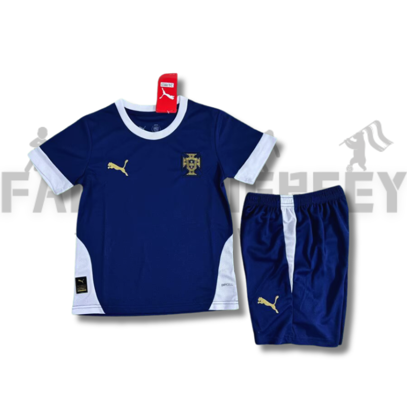 2025/2026 Portugal Royal Blue Tranning Football Shirt(For Kids)