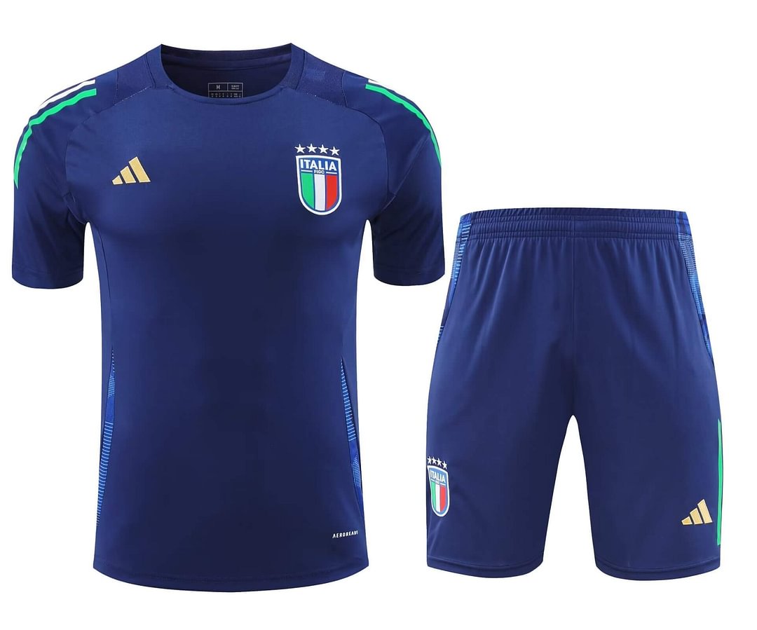2024/2025 Italy Training Wear Blue Suit Shirt