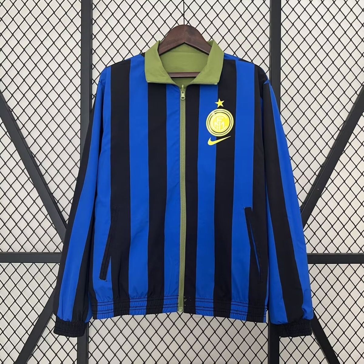 2024/2025 Inter Milan Reversible (blue-green) Windbreaker Football Shirt