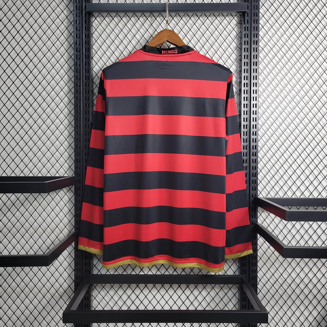 2008/2009 Flamengo Retro Long Sleeve Home Football Shirt