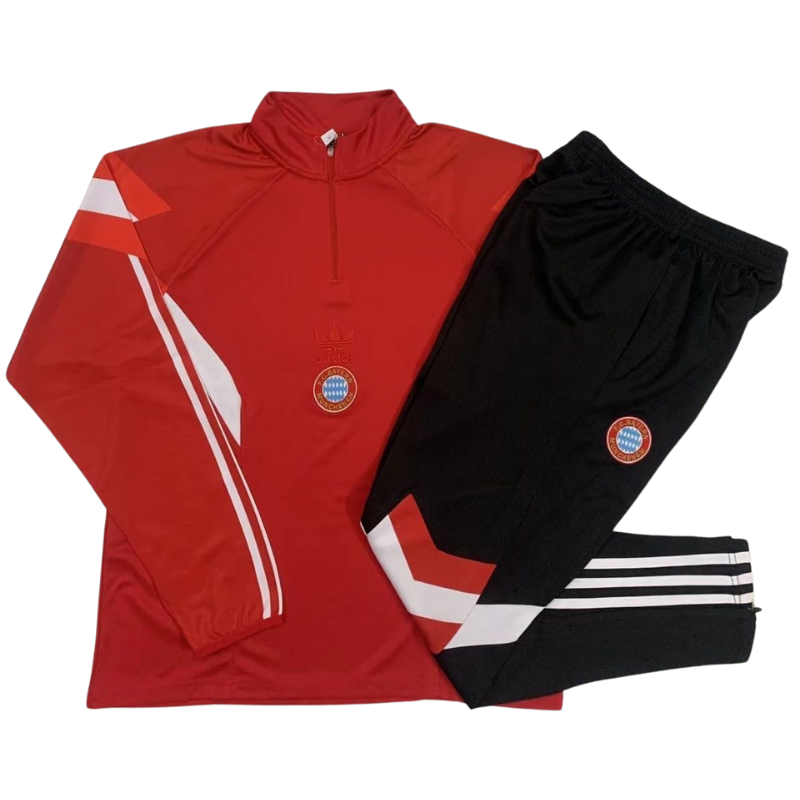 25/26 Bayern Pre-match Training Jujube Red Football Jersey
