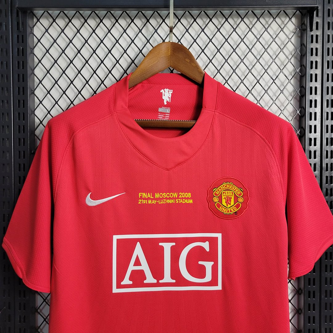2007/2008 Manchester United Retro Home Football Shirt