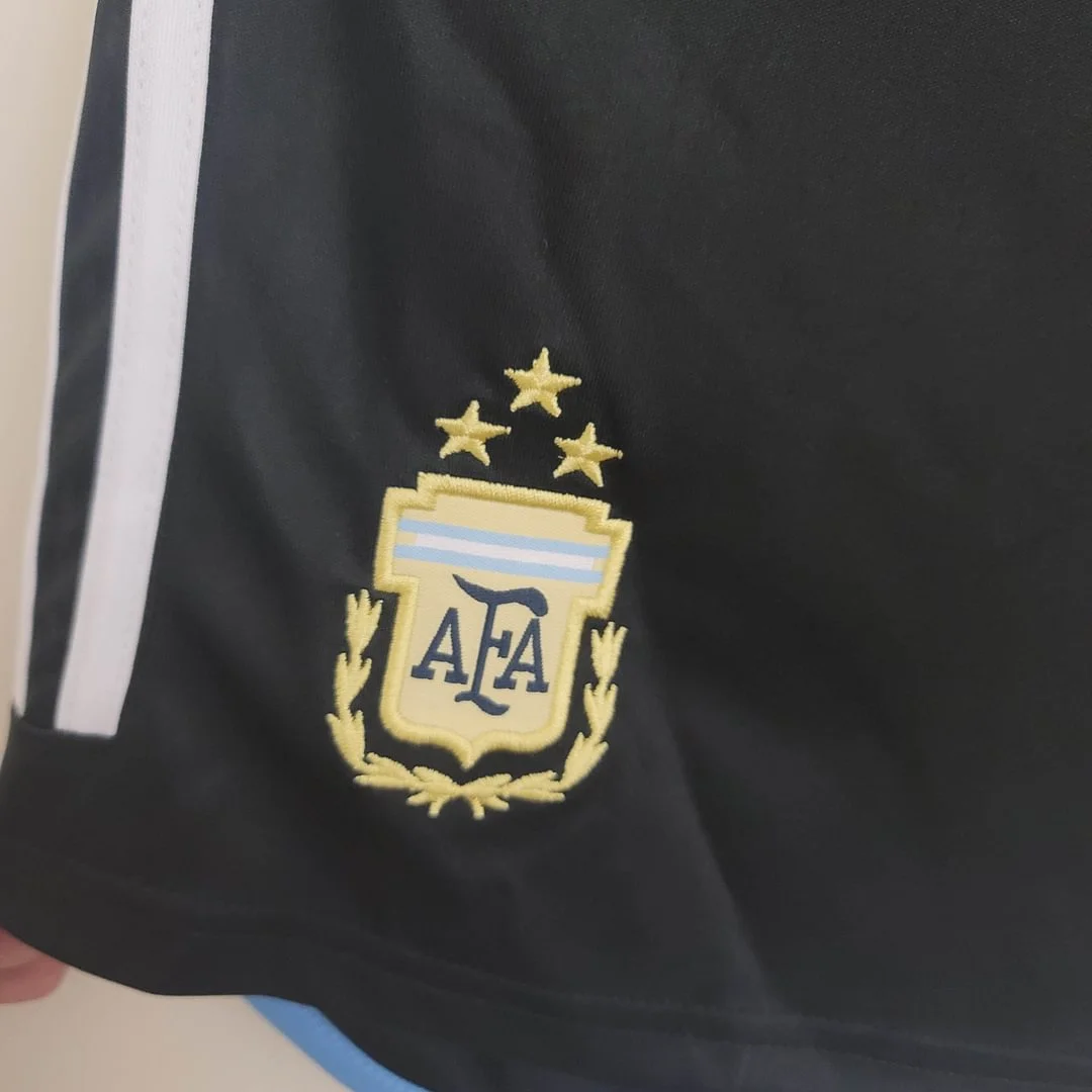 2022 Argentina Home Black Shorts