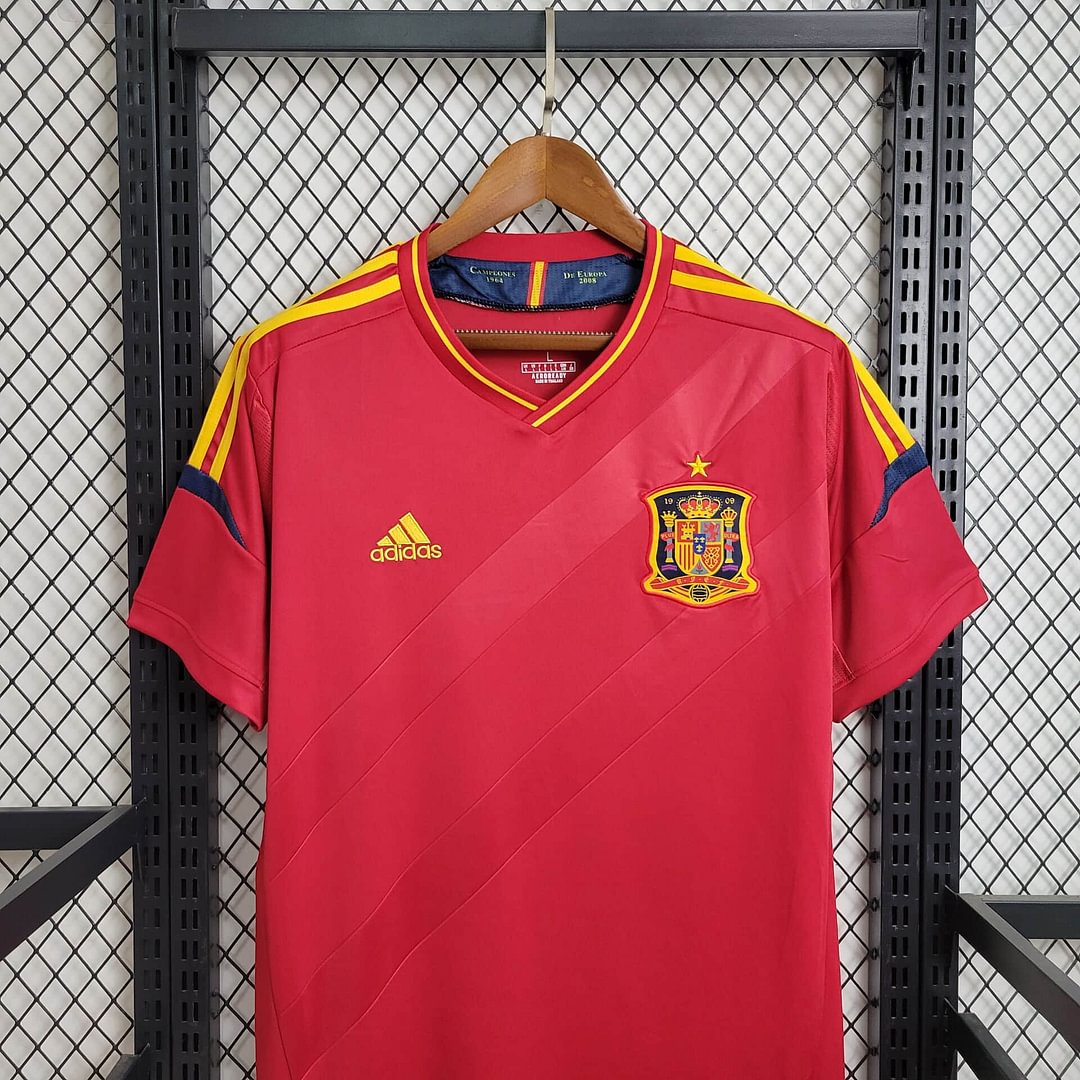 2012 Spain Retro Home Football Shirt