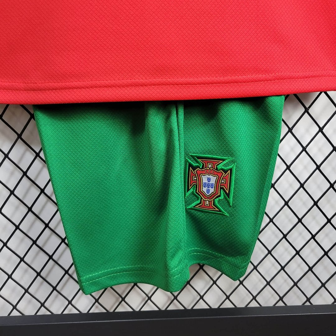 2024 Portugal Home Football Shirt Kids