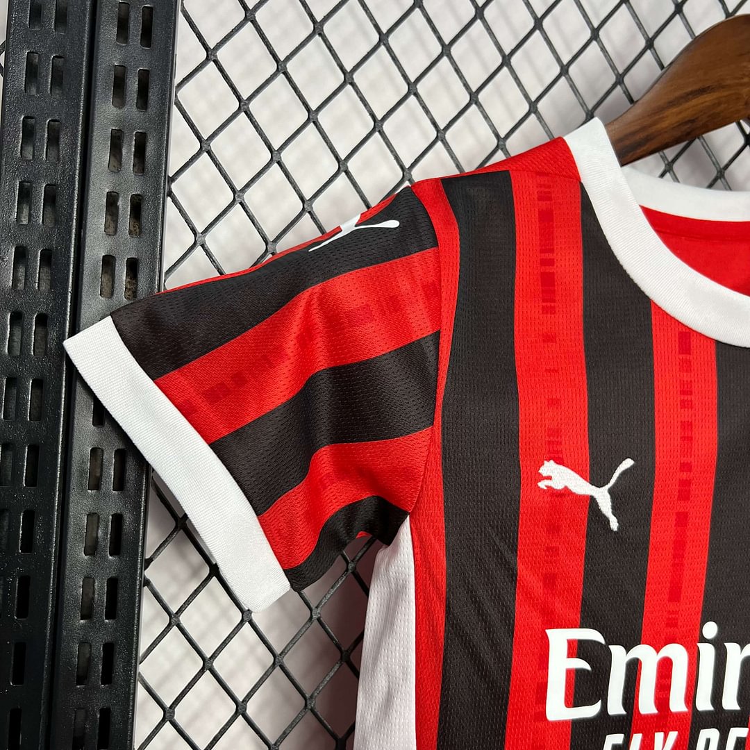 2024/2025 AC Milan Home Football Shirt Kids