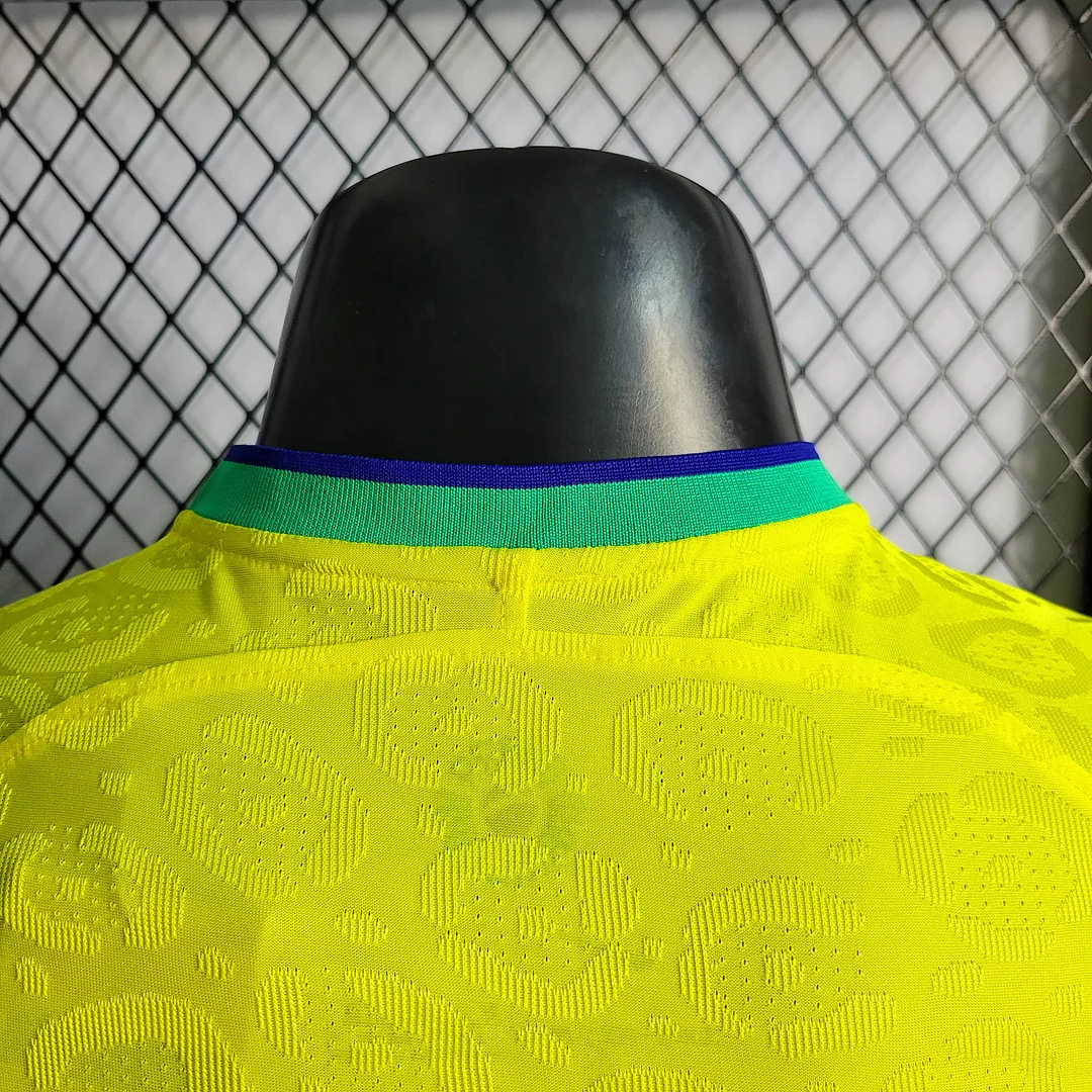 1:1 copy top quality 2022 Player Version Brazil Home Football Shirt