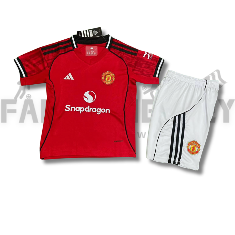 2025/2026 Manchester United Home Football Shirt(For Kids)