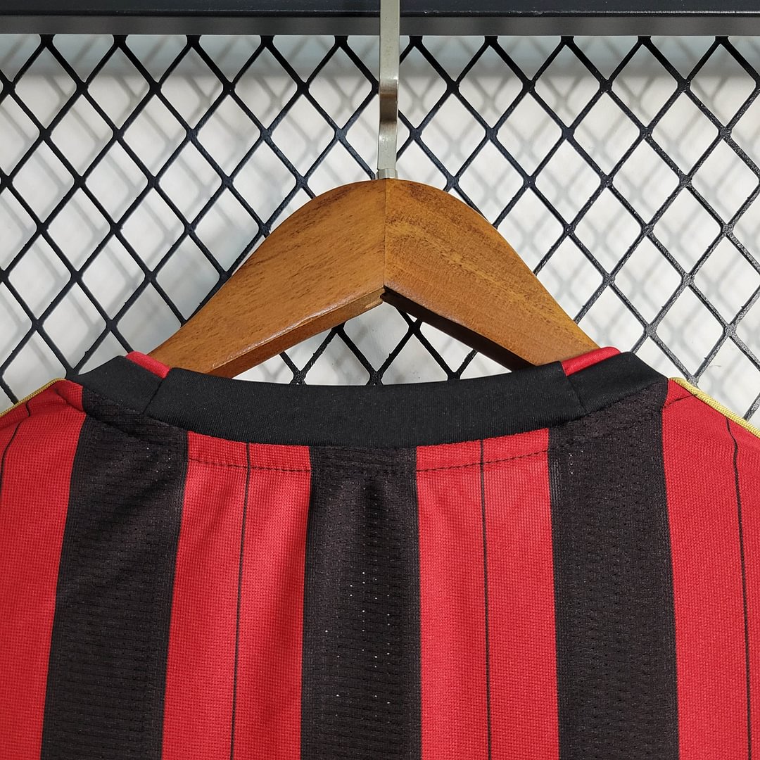 2013/2014 AC Milan Retro Long Sleeve Home Football Shirt