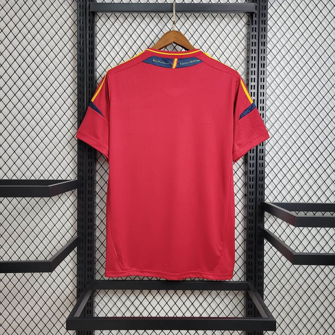 2012 Spain Retro Home Football Shirt