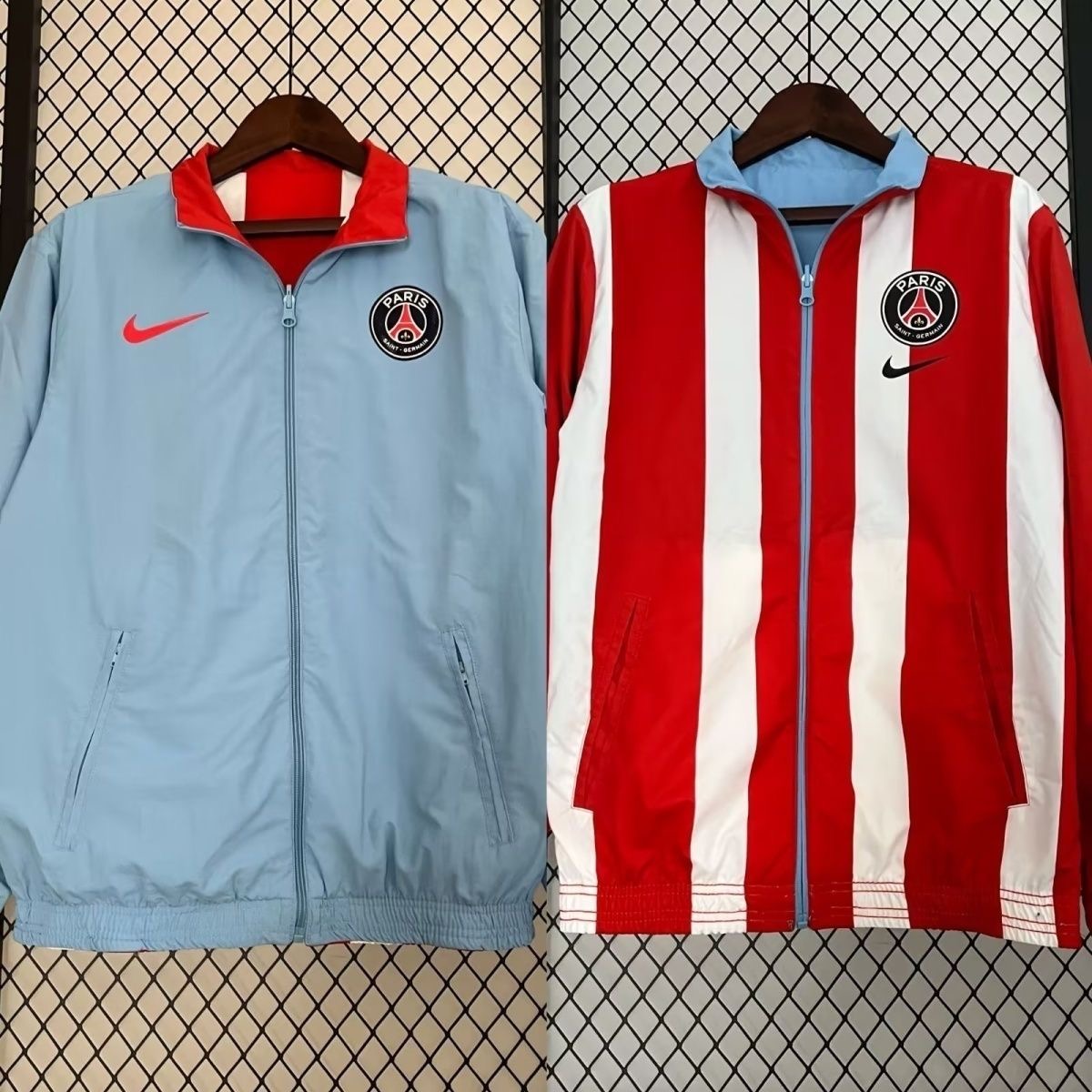 2024/2025 Paris Reversible (red-blue) Windbreaker Football Shirt