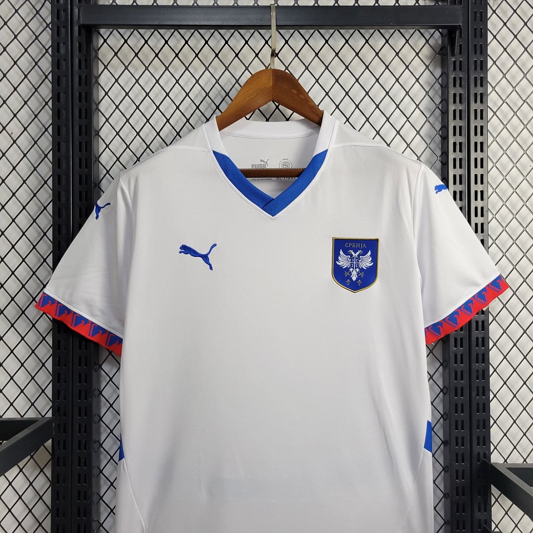 2024 Serbia Away Football Shirt(Fan version)