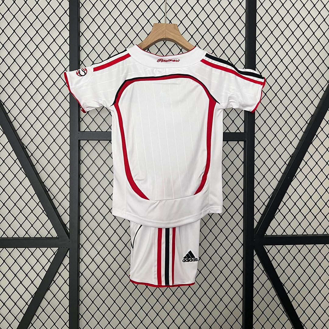 2006/2007 Retro AC Milan Away Champions League Football Shirt Kids