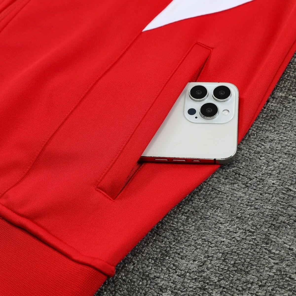 2025 Bayern Munchen Long Zipped Jacket Training Suit Red Football Shirt