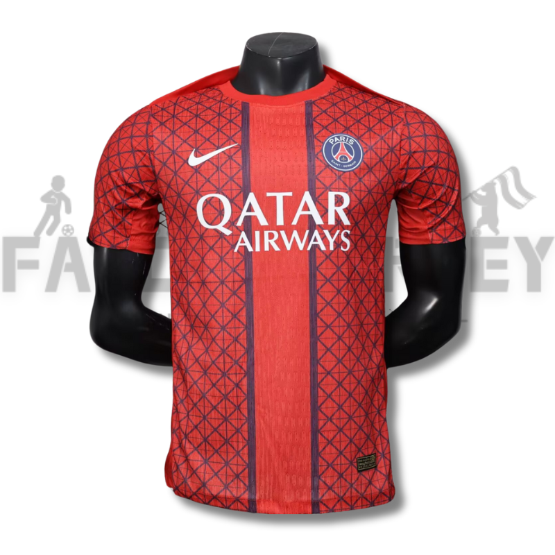 25/26 Paris pre match training red Jersey( Player Edition )