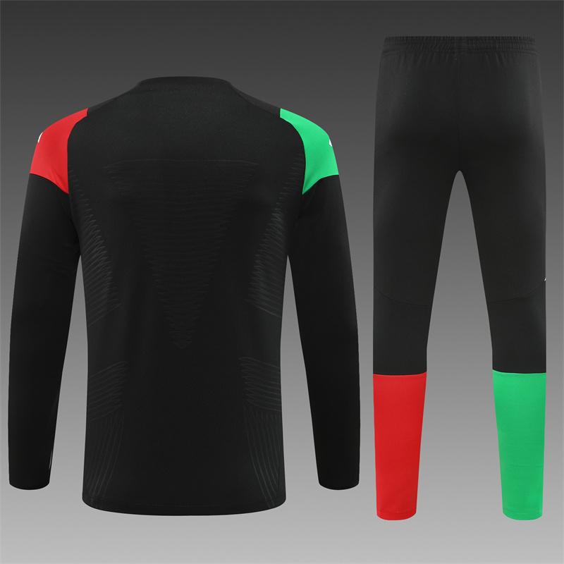 2024/2025 Arsenal Black Half-Pull Training Suit Player Edition Football set