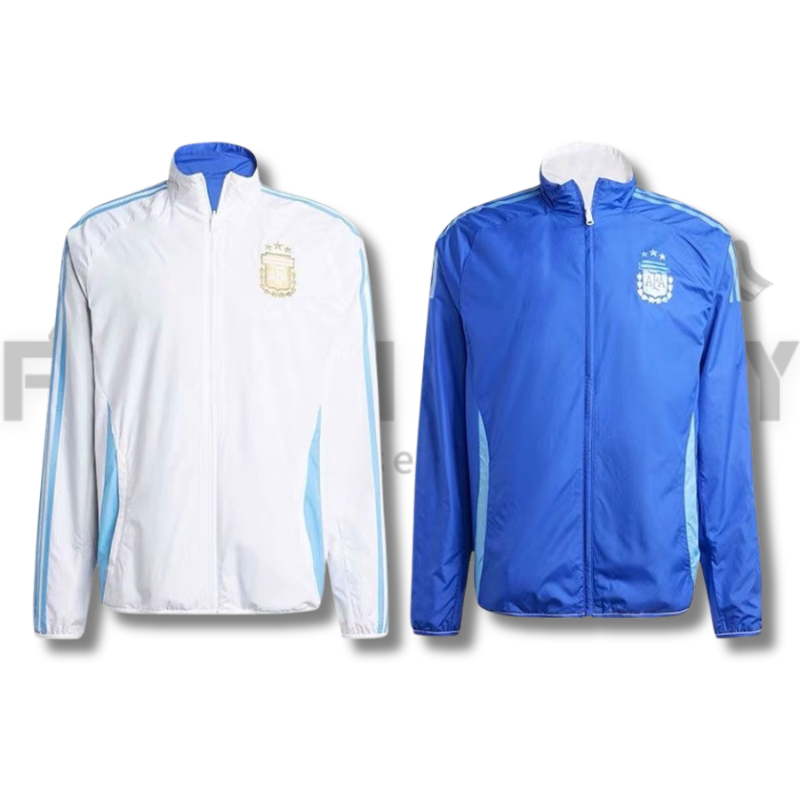 2024/2025 Argentina Reversible Windbreaker(White-Blue)Football Shirt