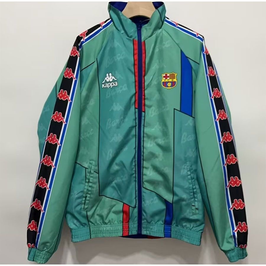 1995-1997 Barcelona (Red and Blue) Double-sided Windbreaker Football Jersey