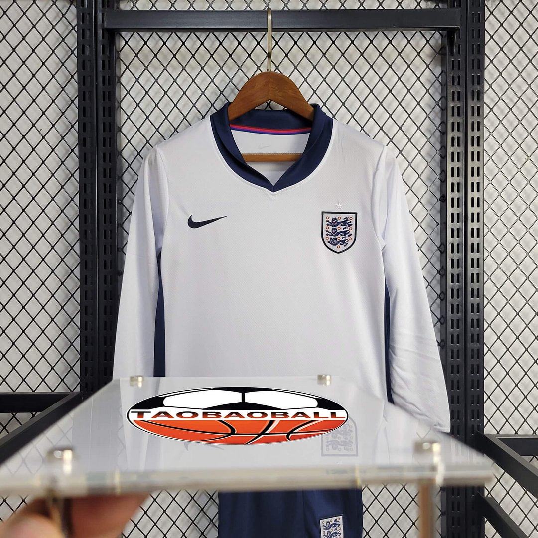 2024/2025 Long Sleeve England Home Football Shirt Kids