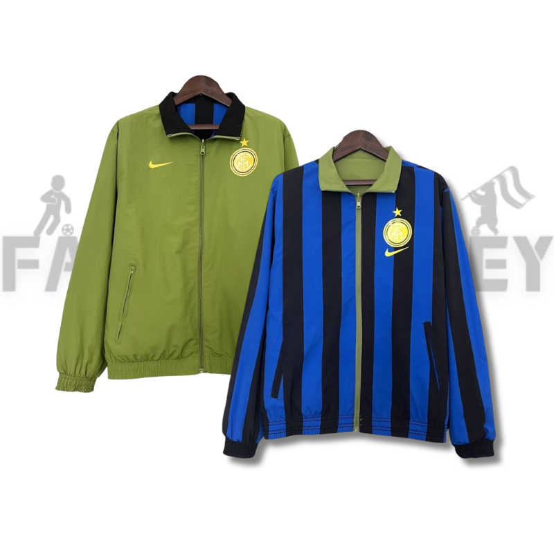 2024/2025 Inter Milan Reversible (blue-green) Windbreaker Football Shirt