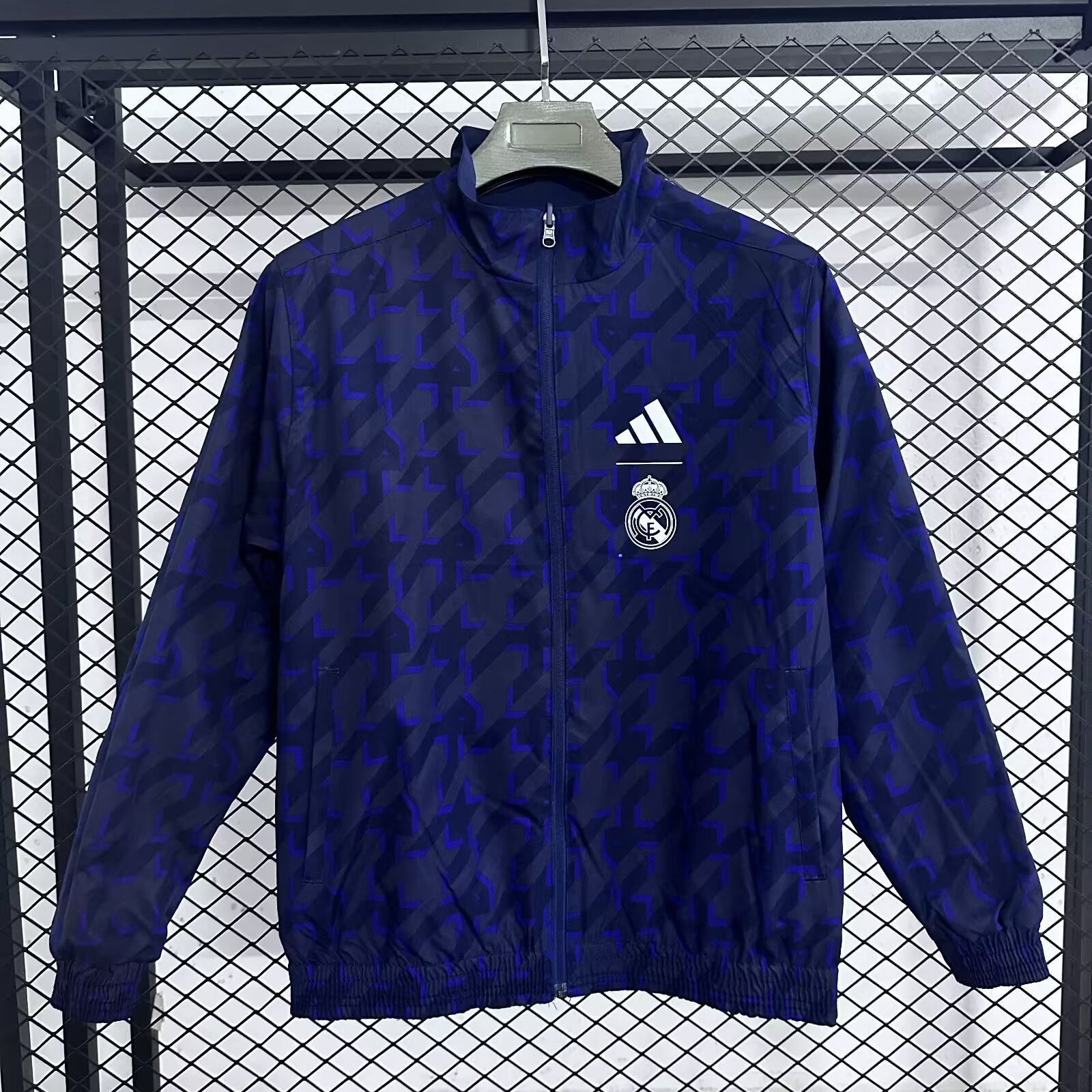 2024/2025 Real Madrid Reversible Windbreaker( Royal Blue)Football Shirt