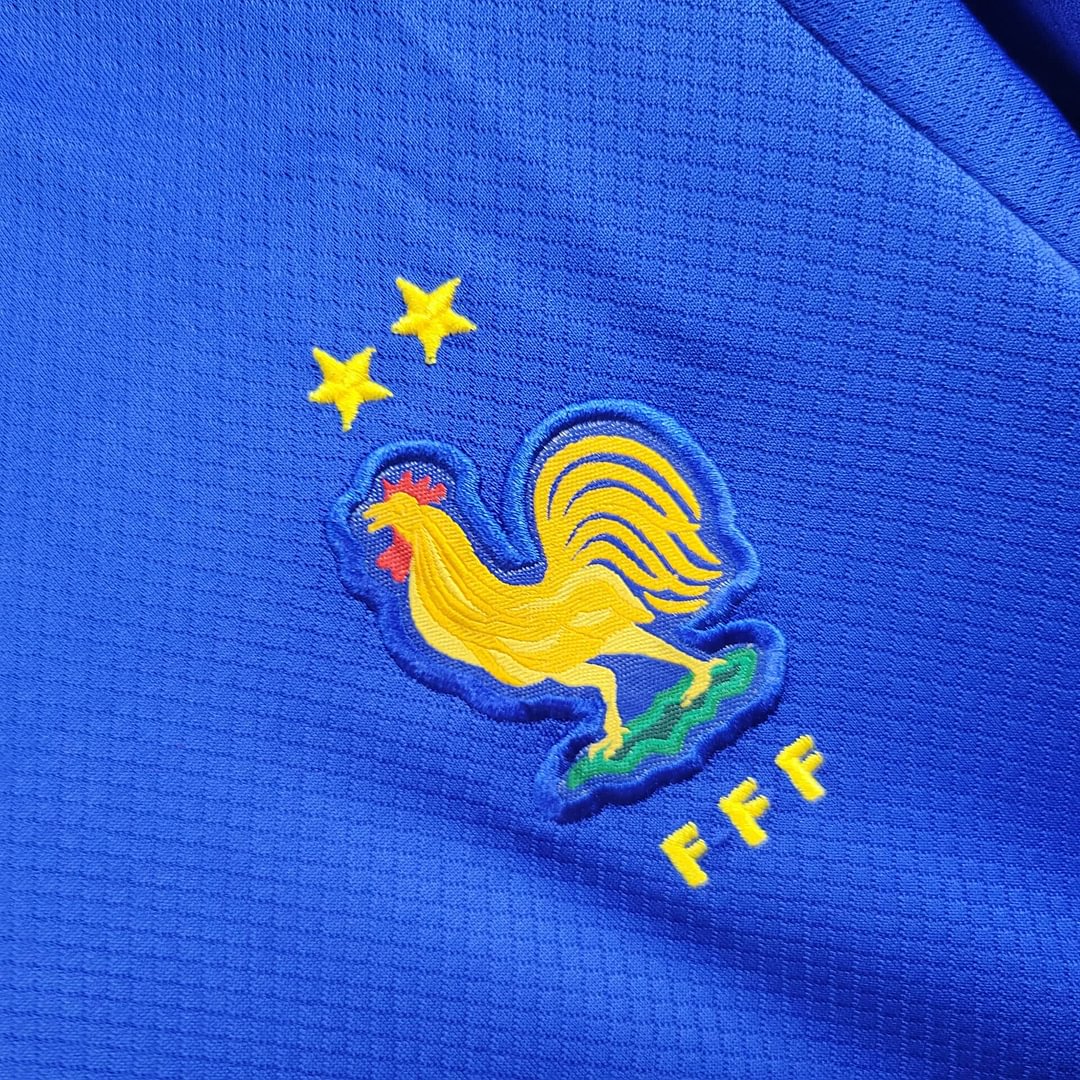 2024 Long Sleeve France Home Football Shirt Kids Size