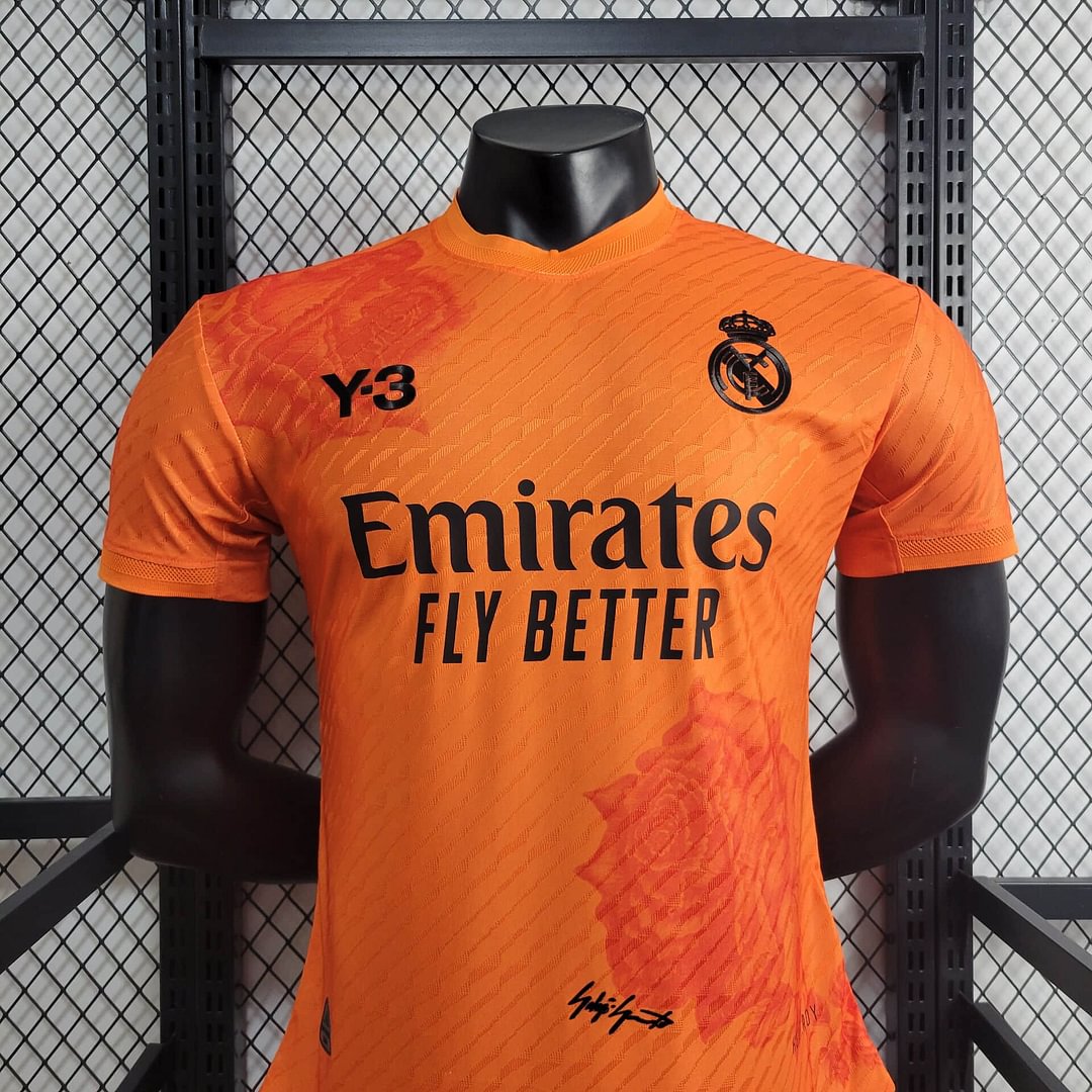 2024/2025 Real Madrid Y-3 Orange Special Edition Football Shirt For Player Version