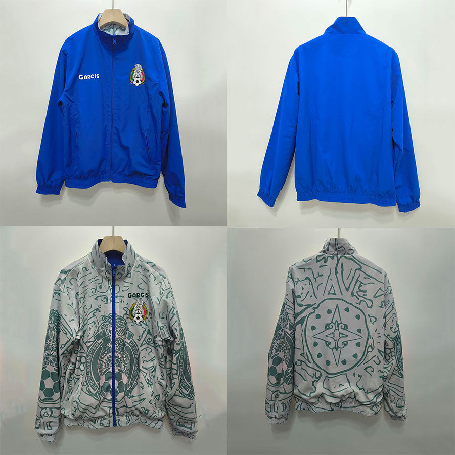 1999/2000 Mexico Retro Reversible Windbreaker(Blue)Football Shirt