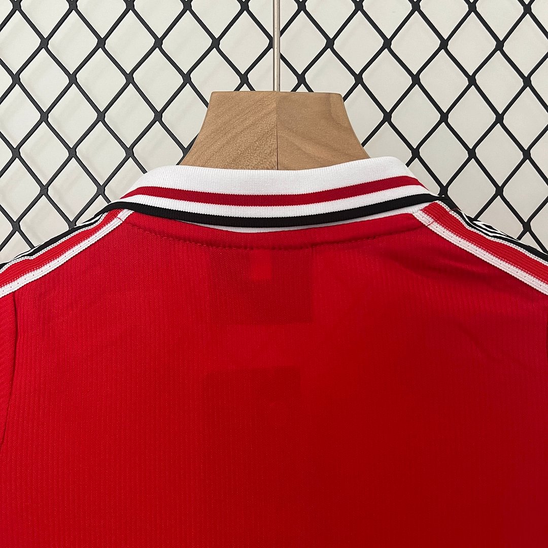 1998/1999 Retro Manchester United Home Football Shirt Kids Size