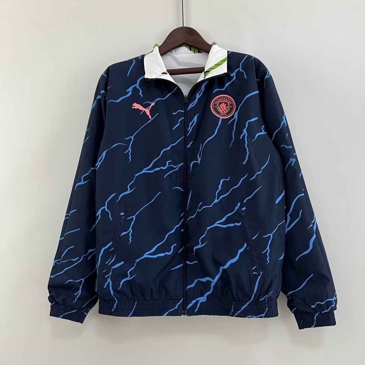 2024/2025 Manchester City (Blue-White) Reversible Windbreaker Football Shirt