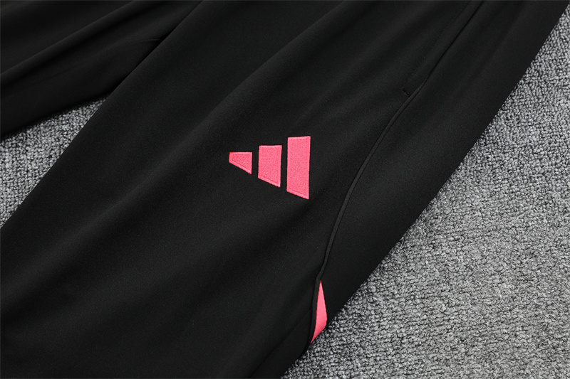 2025/2026 Real Madrid Pink Black Dragon Training Wear Suit Shirt