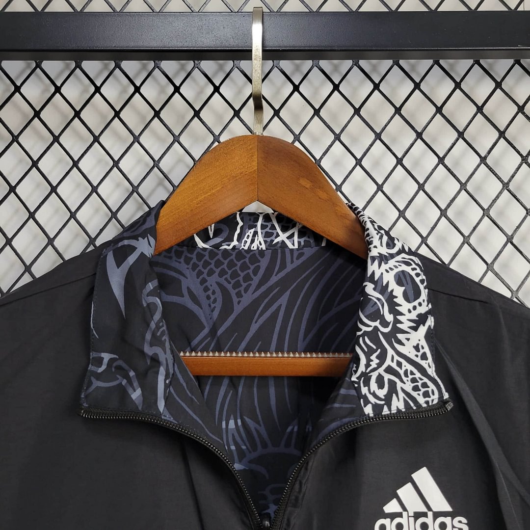 2024/2025 Real Madrid (Black dragon) Reversible Windbreaker Football Shirt
