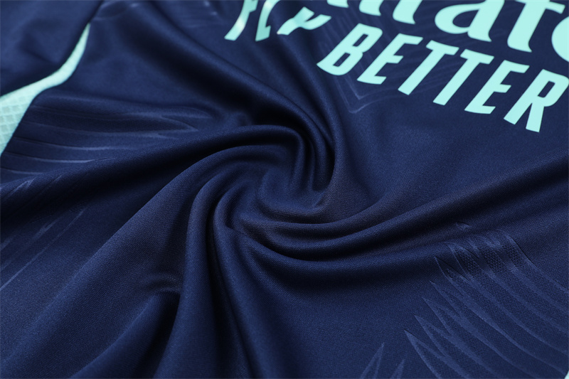 2024/2025 Arsenal Royal blue Half-Pull Training Suit Player Edition Football set
