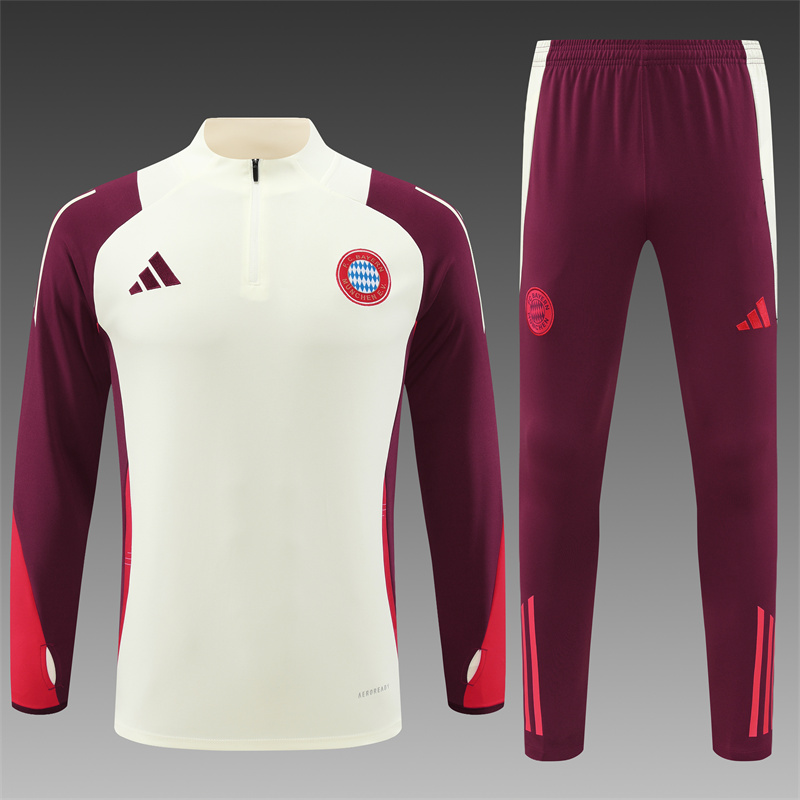 2024/2025 Bayern Half-Pull Training Football Jersey For Player Version
