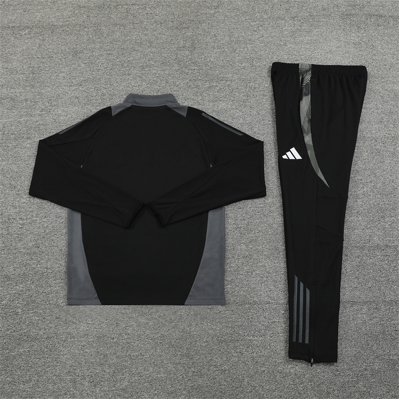 2024/2025 Al-Nassr Half-Pull Training Suit Black Football Shirt