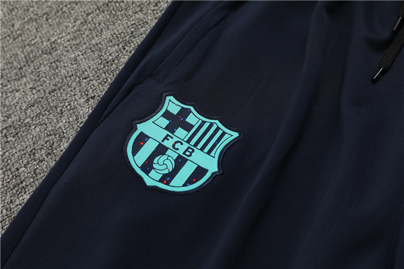 2025/2026 Barcelona blue black Half-Pull Training Suit