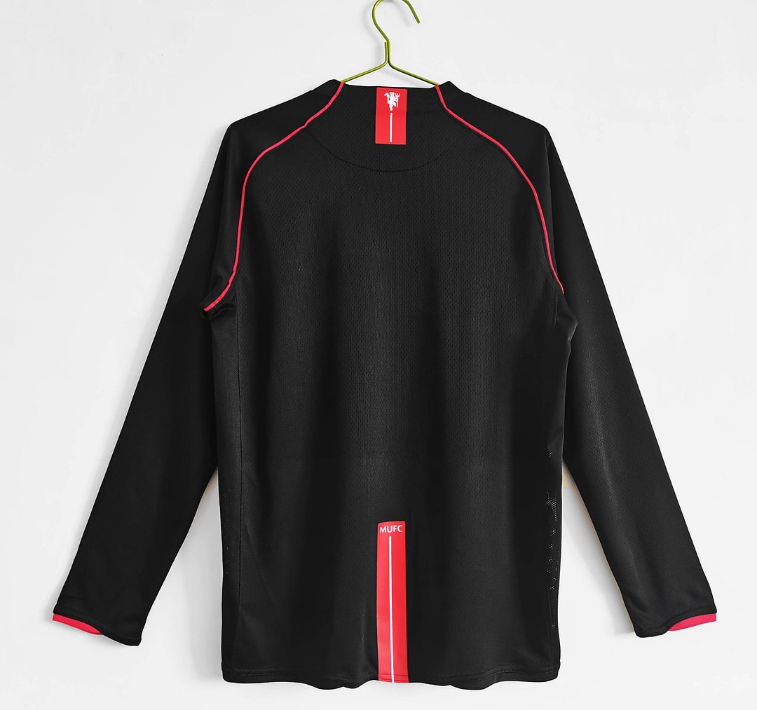 2007/2008 Manchester United Retro Long Sleeve Away Football Shirt