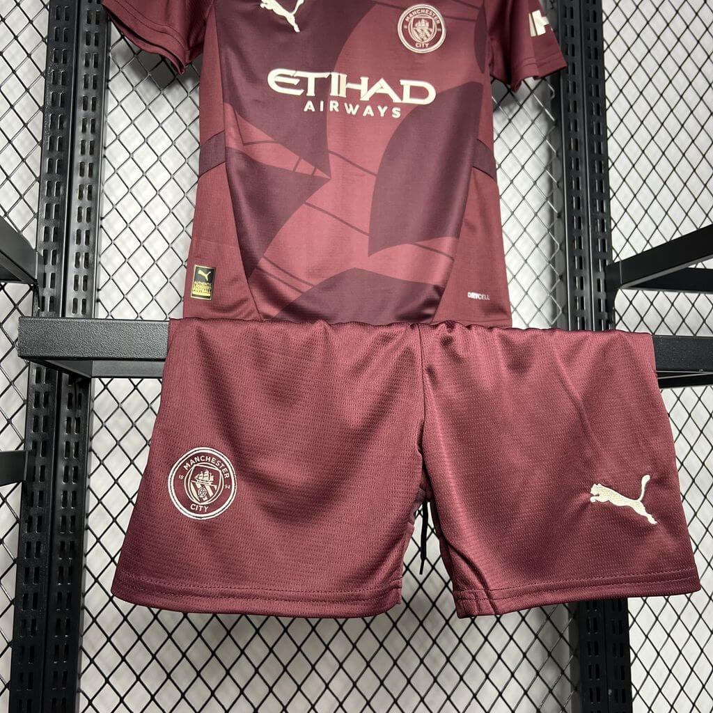 2024/2025 Manchester City Third Away Football Shirt Kids Size