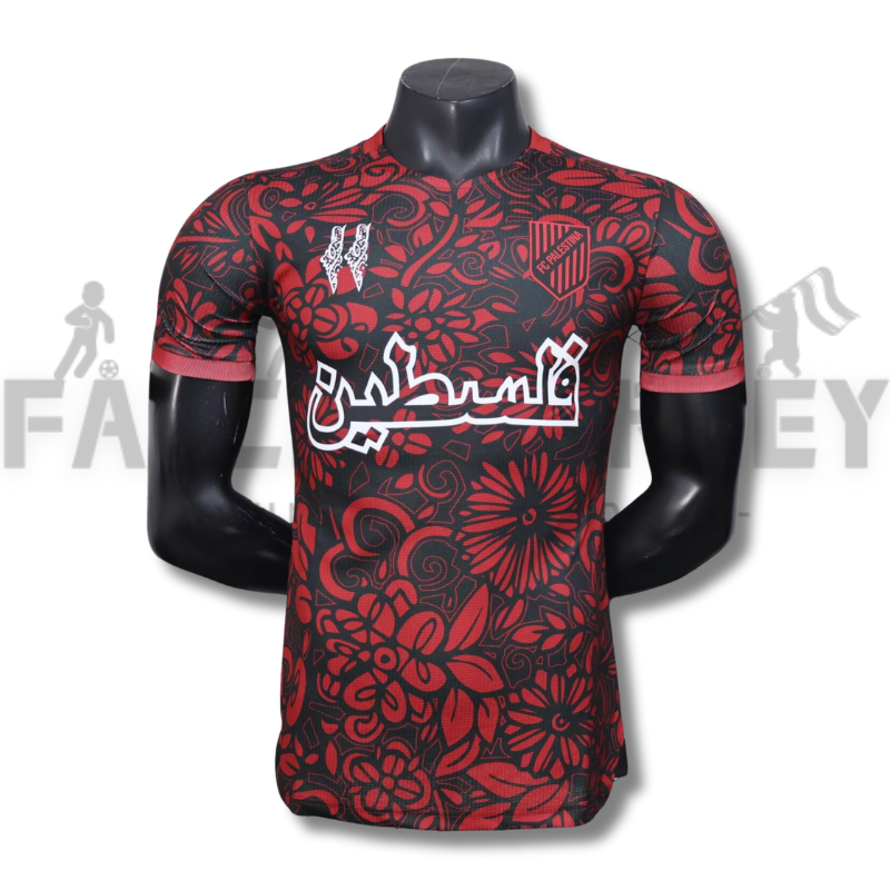 2025/2026 Palestine Red Pre match training uniform Jersey( Player Edition )