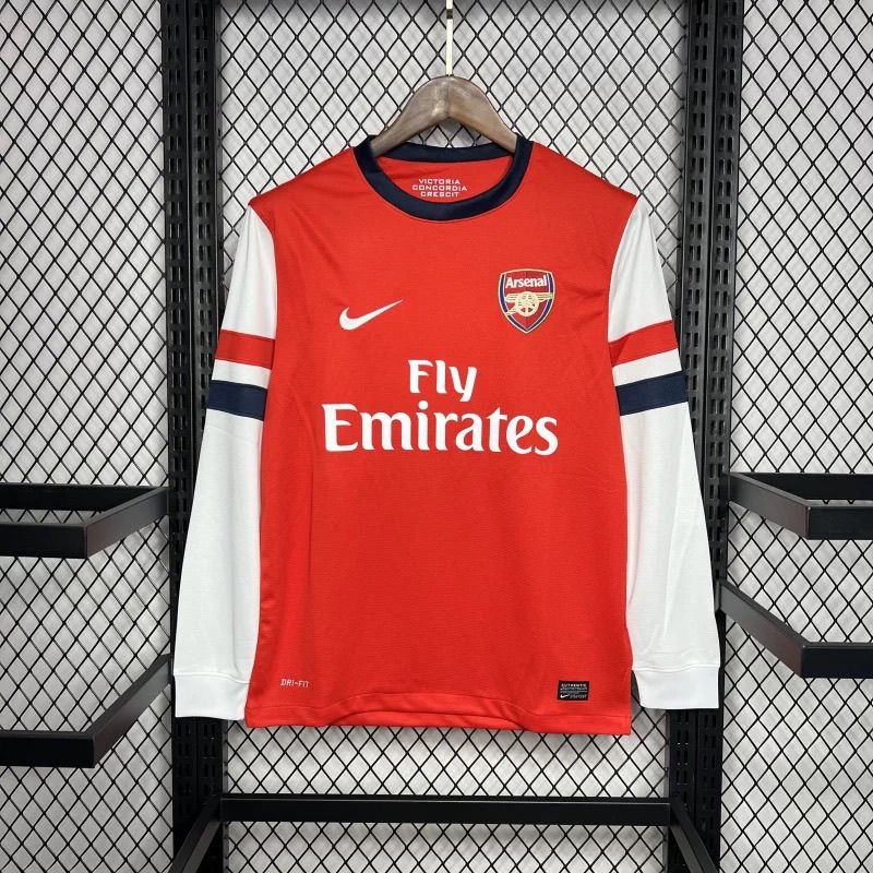 2012/2013 Long-Sleeve Retro Arsenal Home Football Shirt