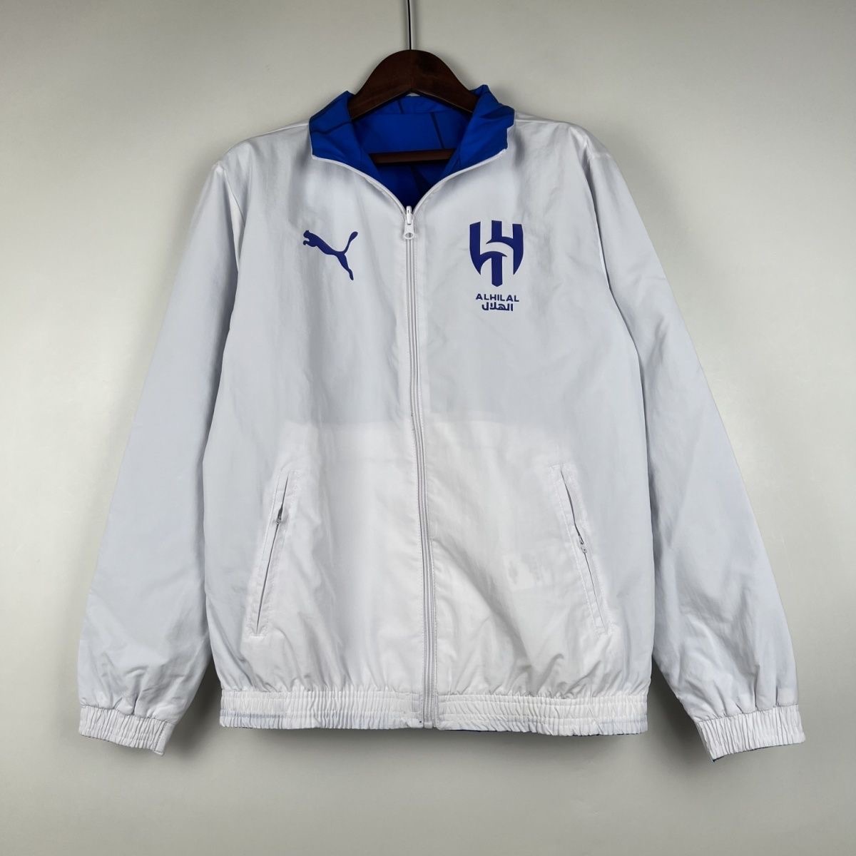 2024/2025 Al-Hilal(Blue-White)Double-sided Windbreaker Football Jersey