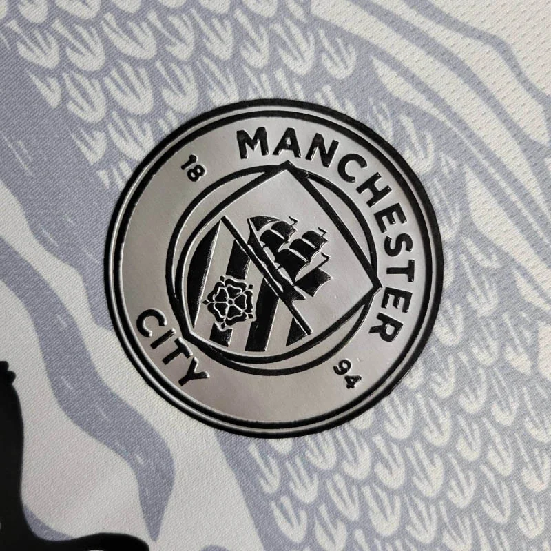 2024 Manchester City Year of the Dragon Long-Sleeve Special Edition Football Shirt