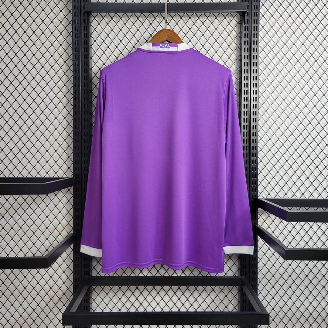 2016/2017 Real Madrid Retro Long Sleeve Away Football Shirt