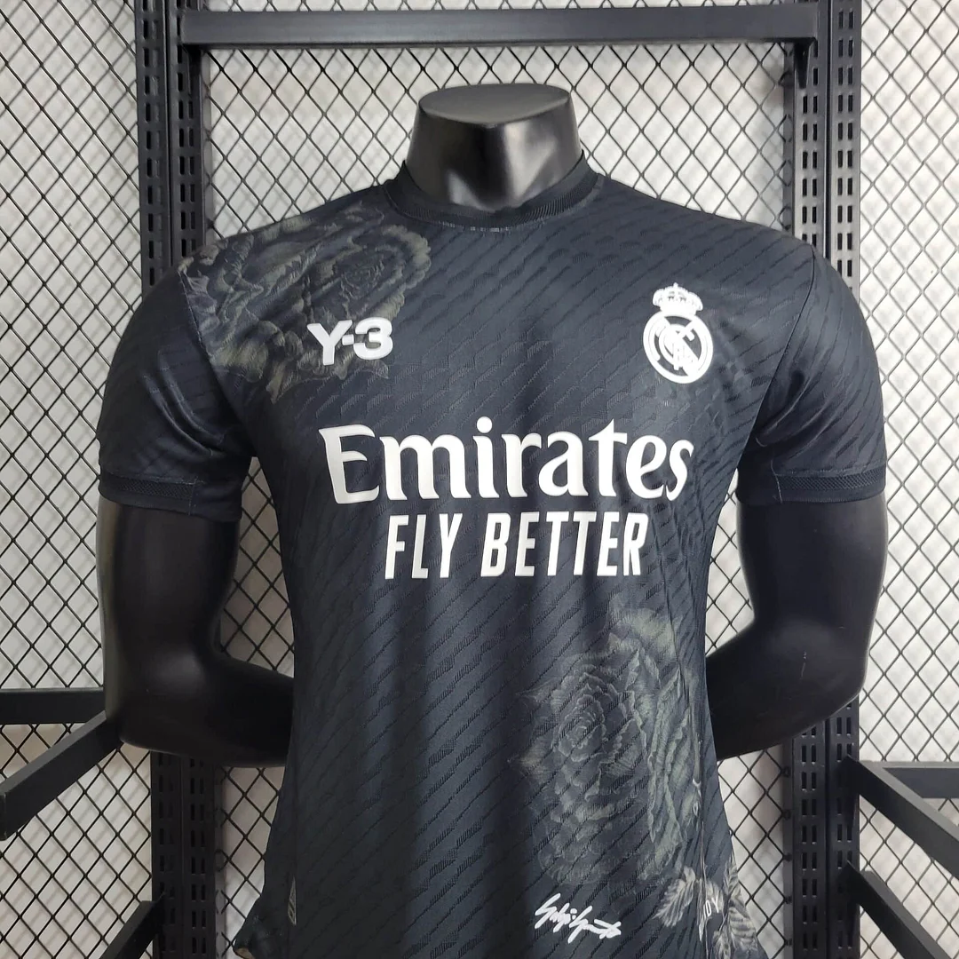 2024/2025 Real Madrid Y-3 Black Special Edition Football Shirt For Player Version