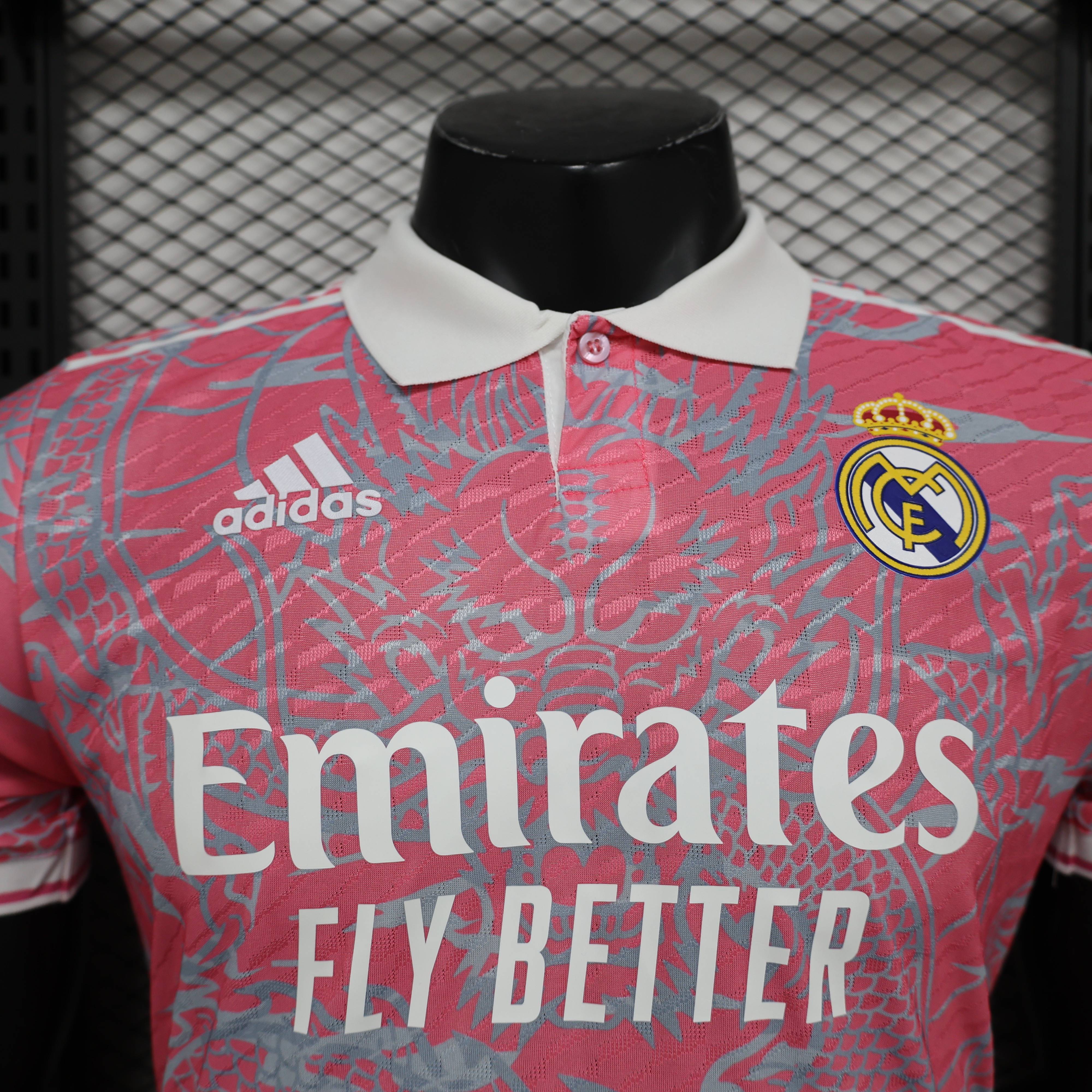 2024/2025 Real Madrid Dragon Pink Football Jersey For Player Version