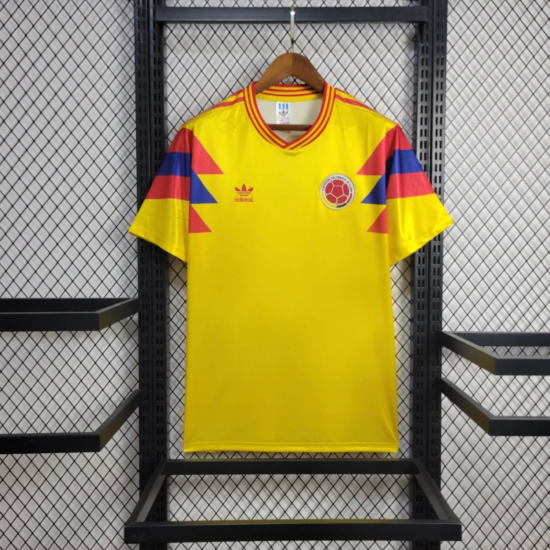 1990 Retro Colombia Away Football Shirt( Fans Edition )