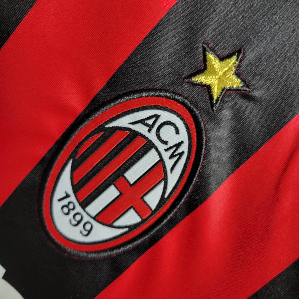 2006/2007 AC Milan Retro Long Sleeve Home Football Shirt